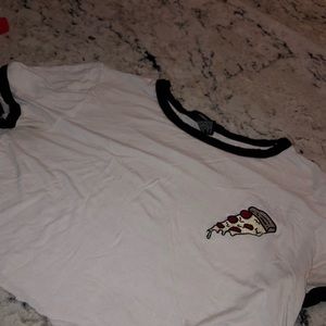 Cropped Pizza Shirt